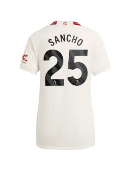 Manchester United Jadon Sancho #25 Ausweichtrikot für Frauen 2023-24 Kurzarm